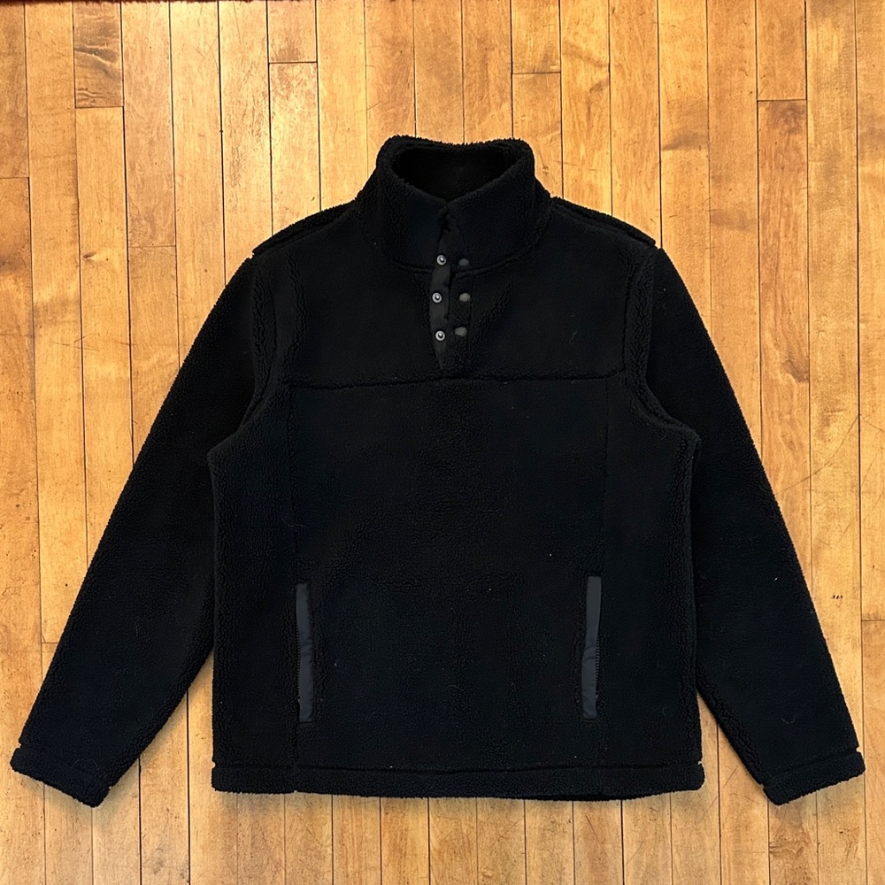 Banana Republic Black Fleece Pull-Over Jacket